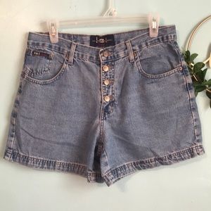 Vintage L.e.i. High waisted Button fly denim Shorts